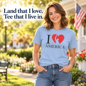 I Love America Short Sleeve Tee