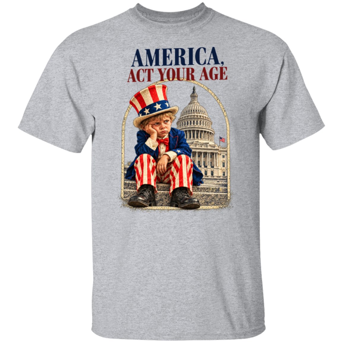 America Act Your Age Short Sleeve Tee - Image 6