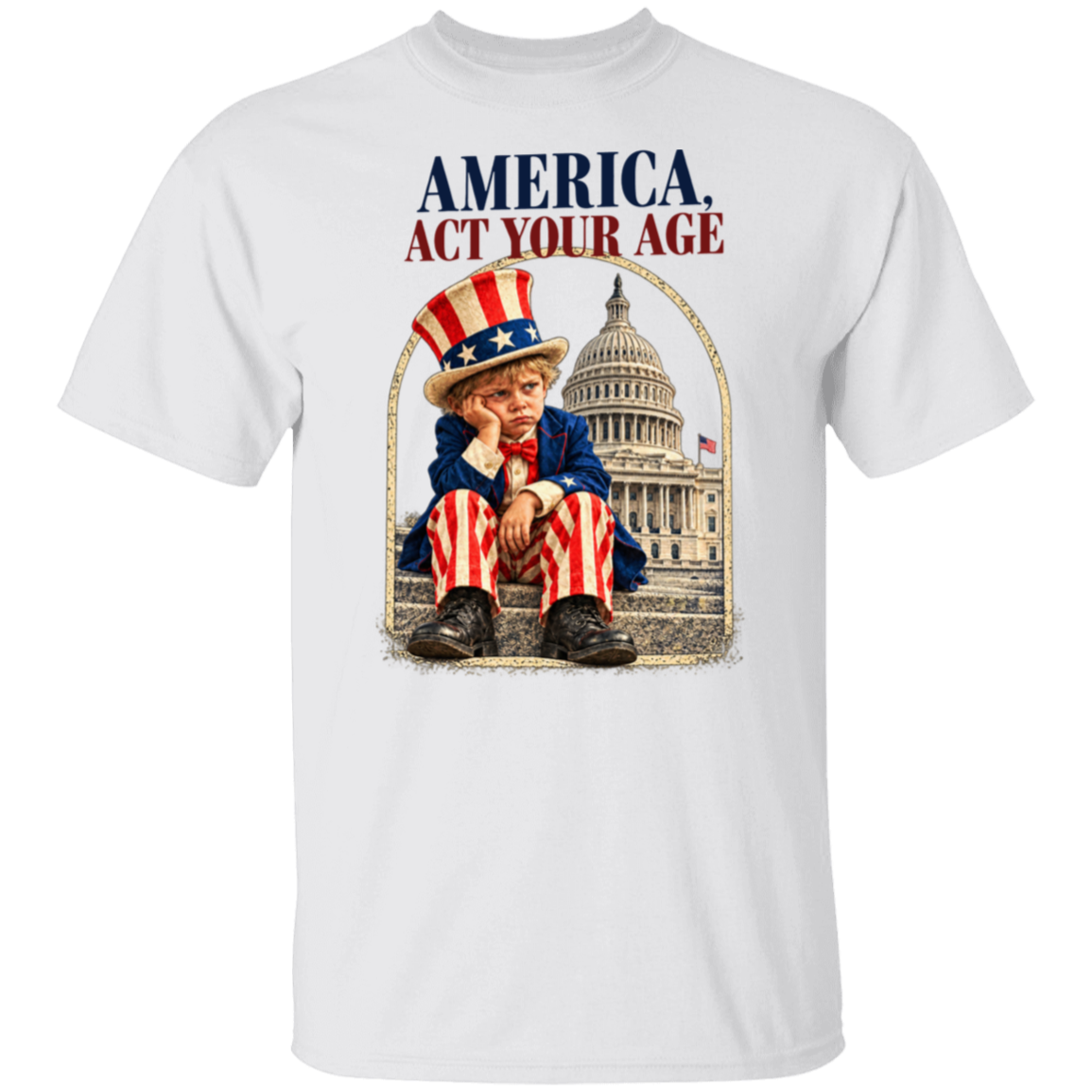 America Act Your Age Short Sleeve Tee - Image 4