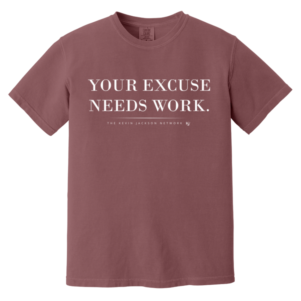 Your Excuse Needs Work White Lettering Short Sleeve Tee - Image 3