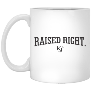 Raised Right White Mug