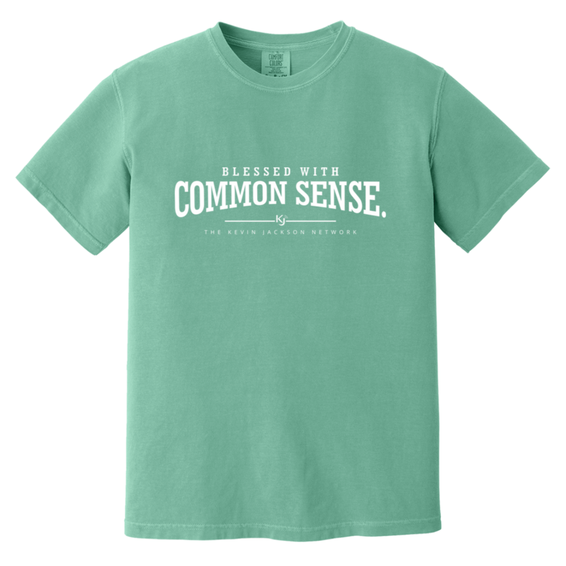 Blessed With Common Sense White Letter Short Sleeve Tee - Image 5