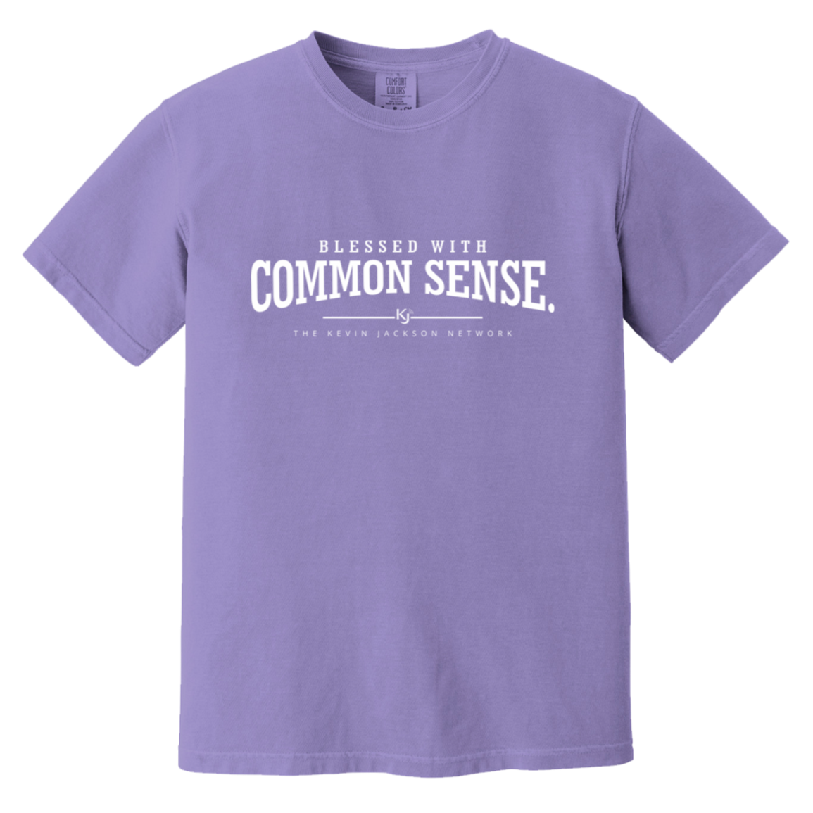 Blessed With Common Sense White Letter Short Sleeve Tee - Image 8