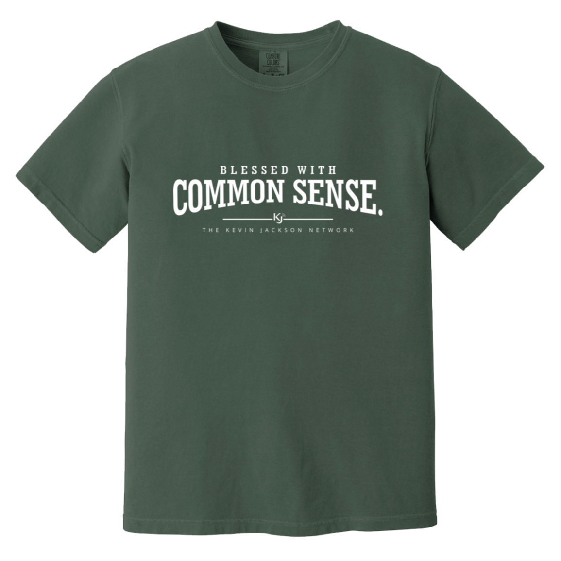 Blessed With Common Sense White Letter Short Sleeve Tee - Image 9
