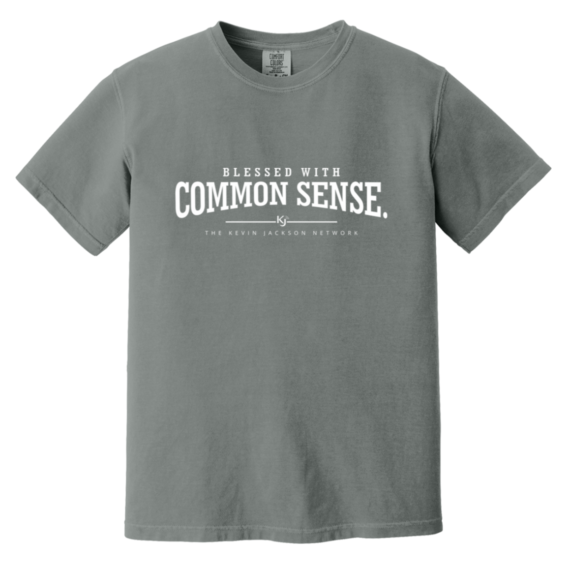 Blessed With Common Sense White Letter Short Sleeve Tee - Image 13