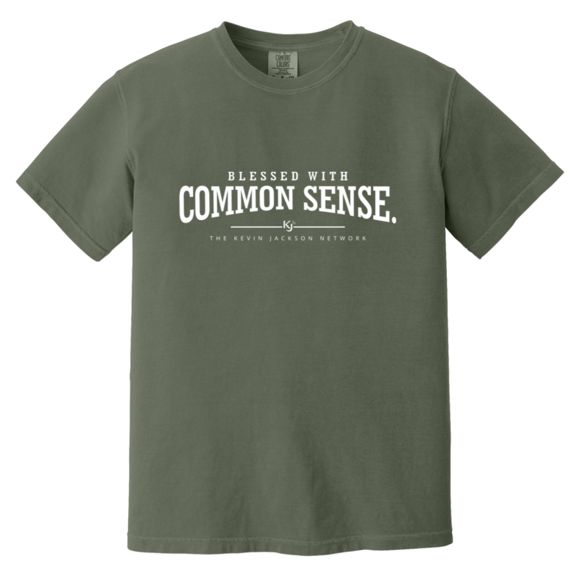 Blessed With Common Sense White Letter Short Sleeve Tee - Image 16