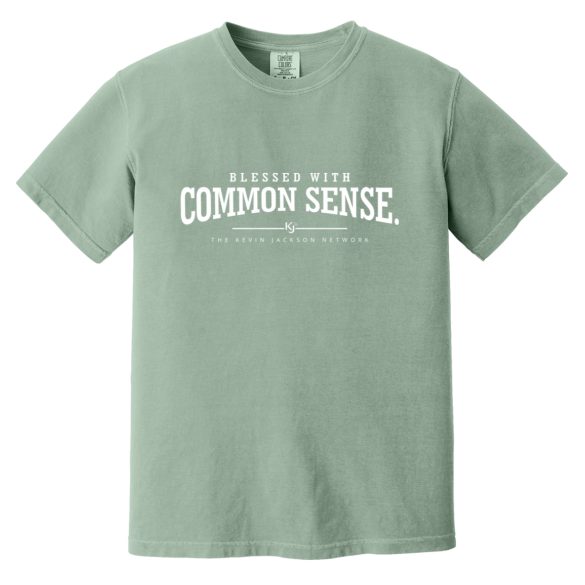 Blessed With Common Sense White Letter Short Sleeve Tee - Image 11