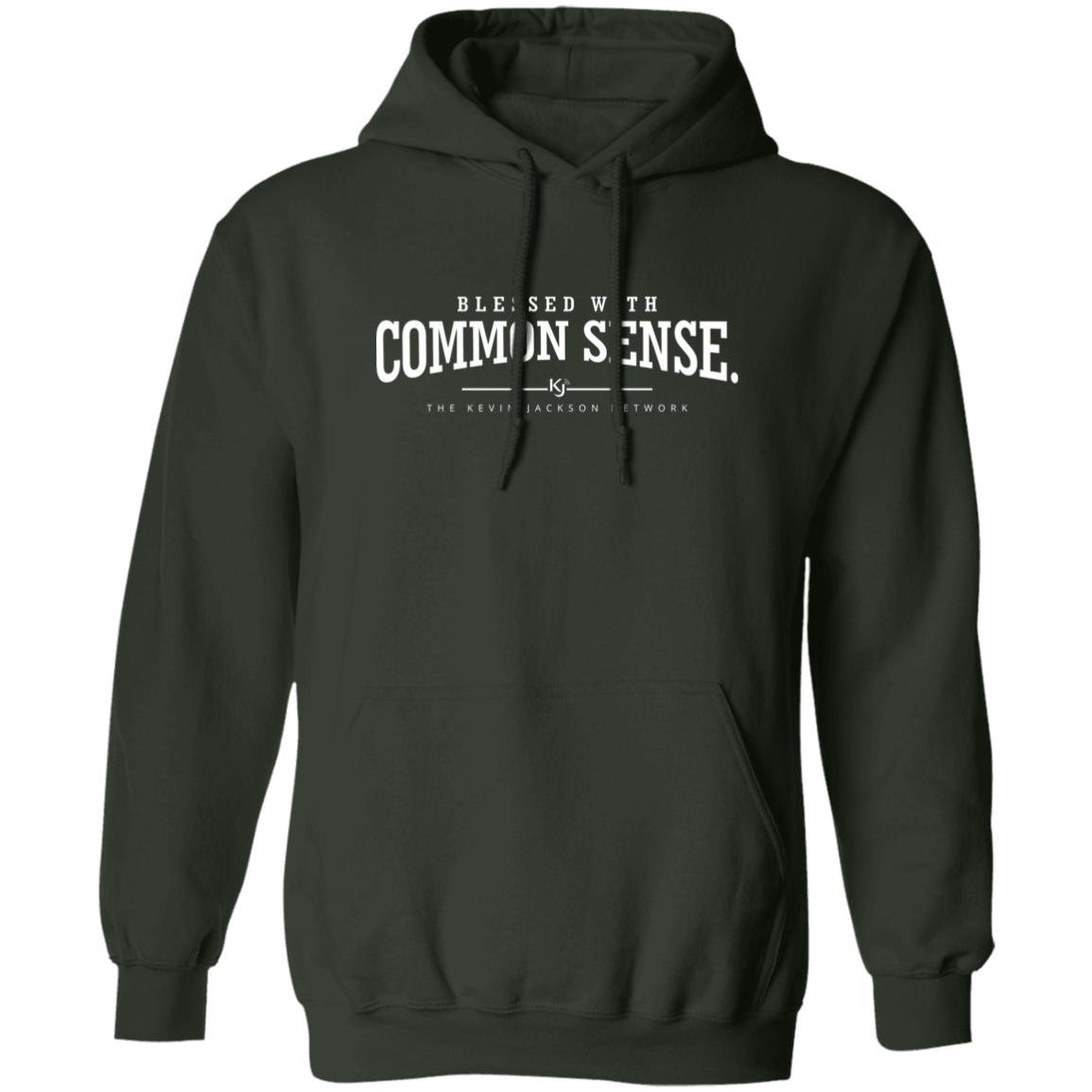 Blessed with Common Sense White Letter Hoodie - Image 6