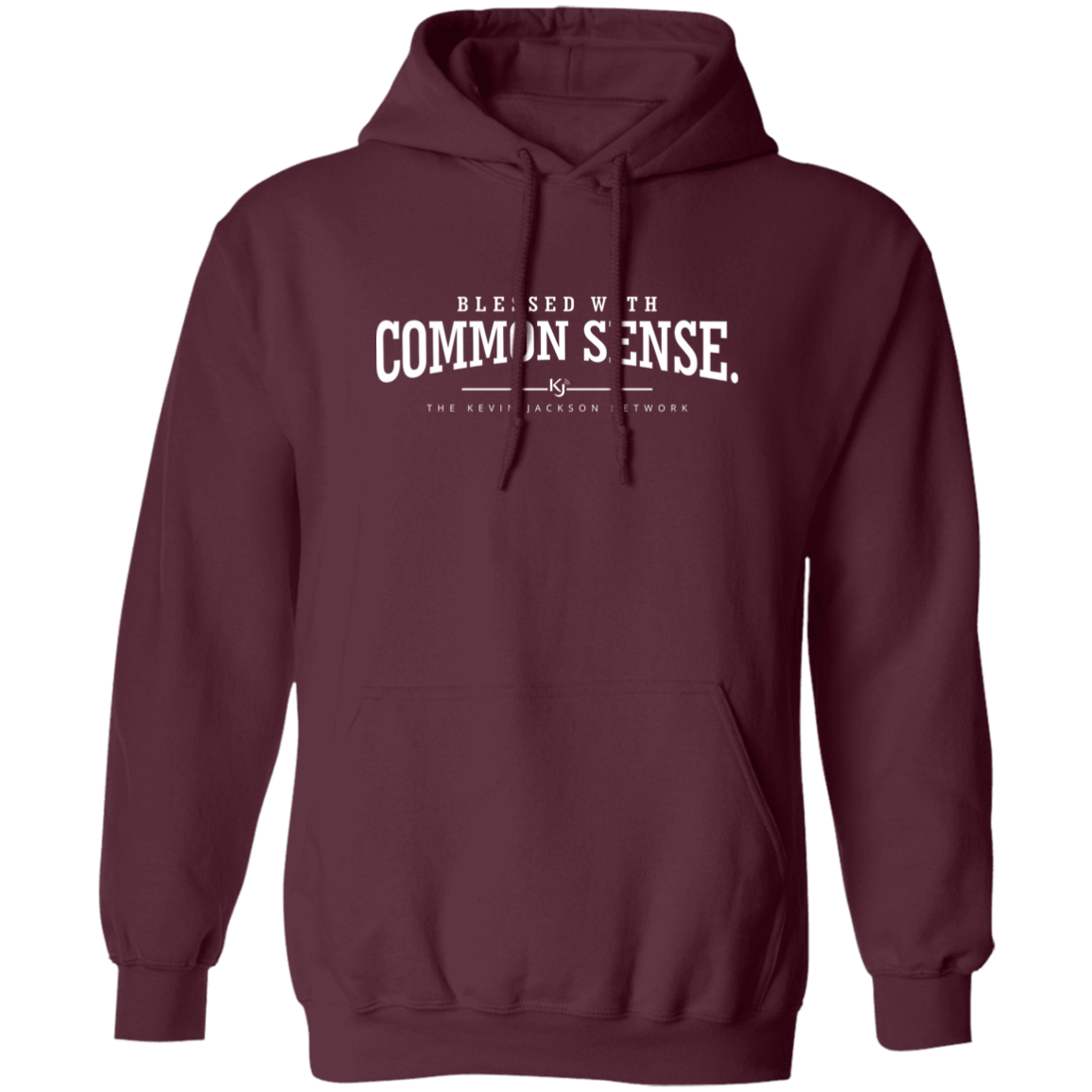 Blessed with Common Sense White Letter Hoodie - Image 8