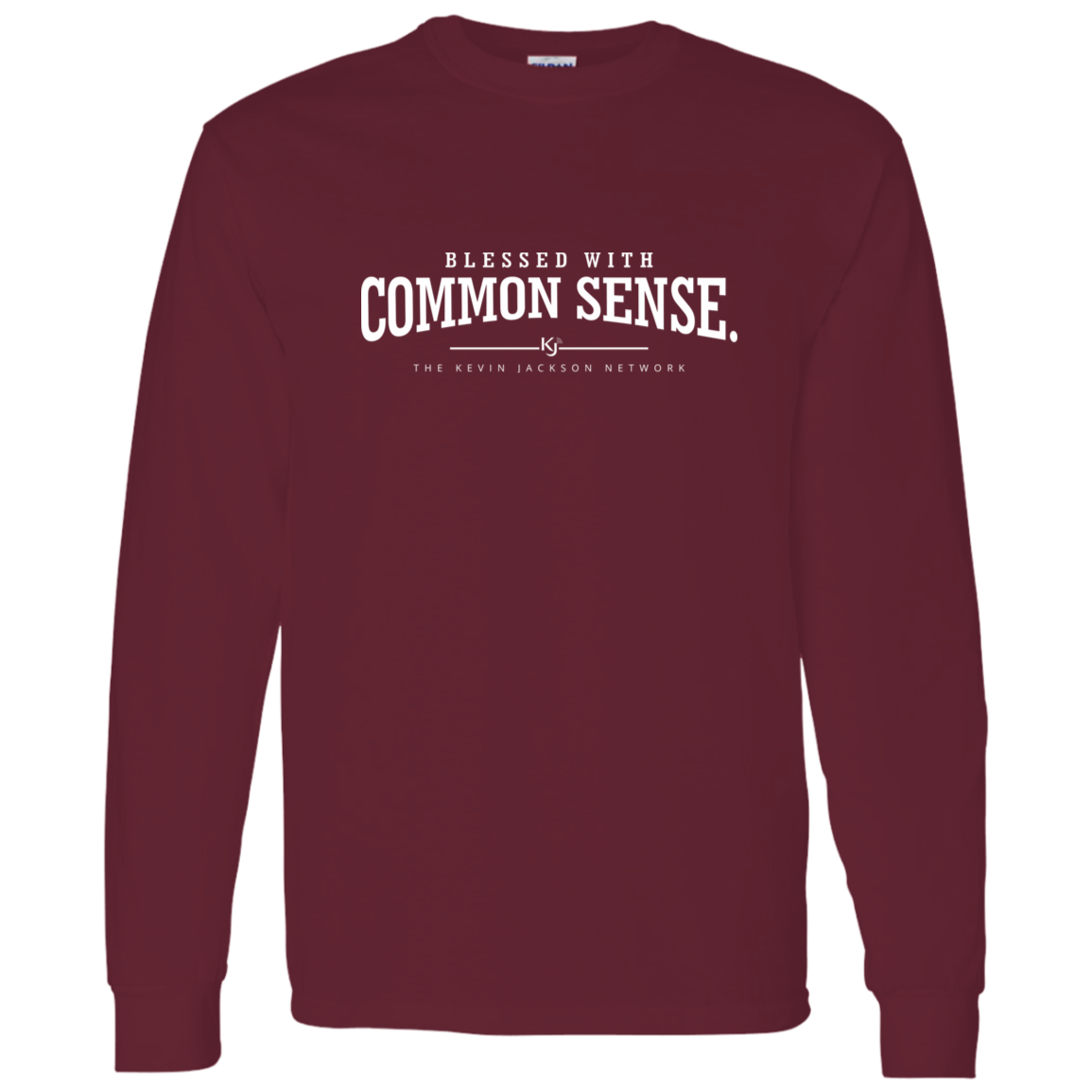 Blessed with Common Sense White Letter Long Sleeve Tee - Image 8