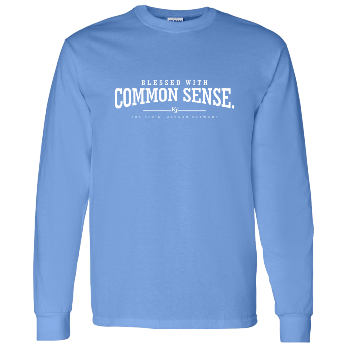 Blessed with Common Sense White Letter Long Sleeve Tee - Image 5