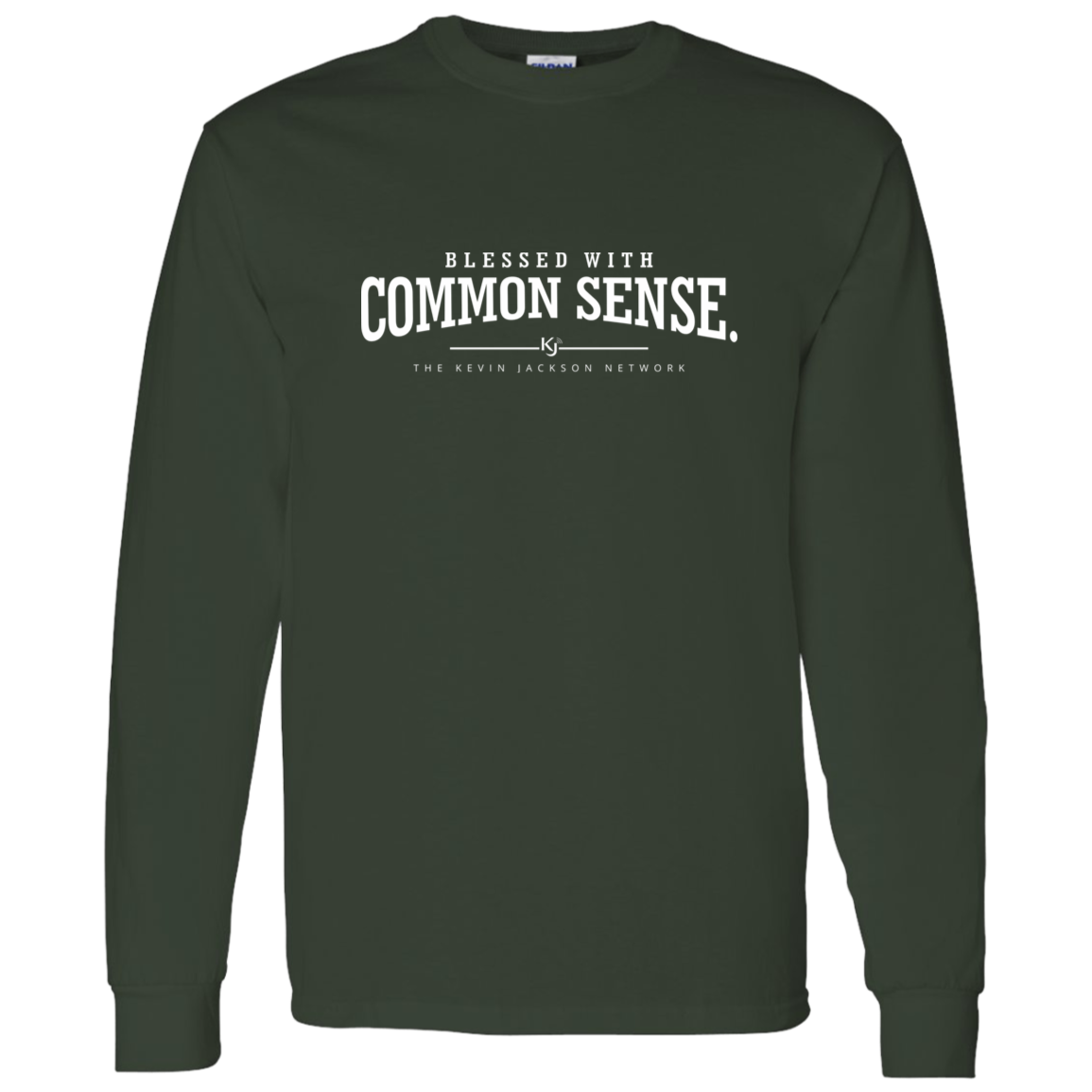 Blessed with Common Sense White Letter Long Sleeve Tee - Image 6