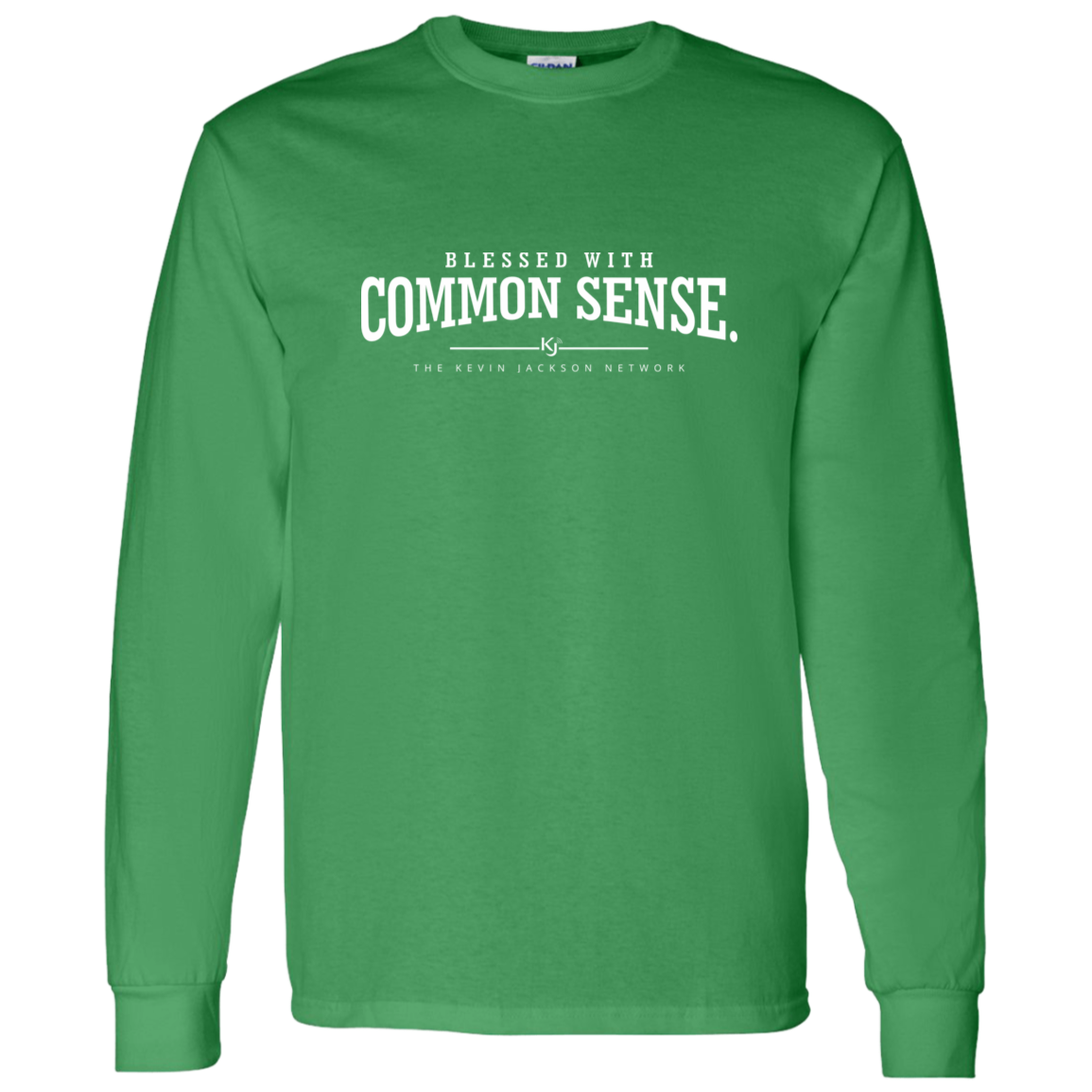 Blessed with Common Sense White Letter Long Sleeve Tee - Image 7