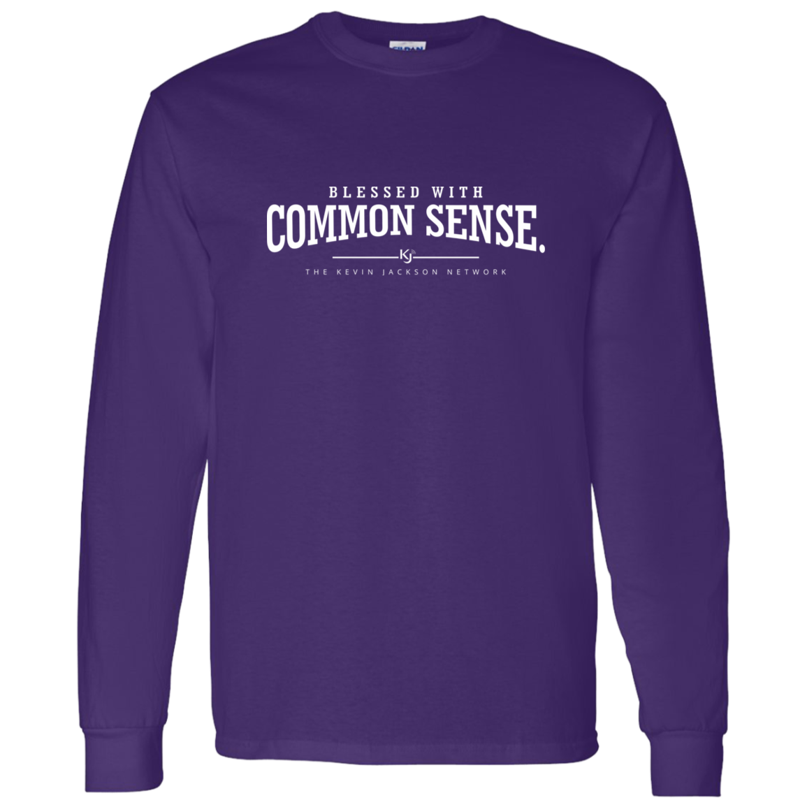 Blessed with Common Sense White Letter Long Sleeve Tee - Image 10