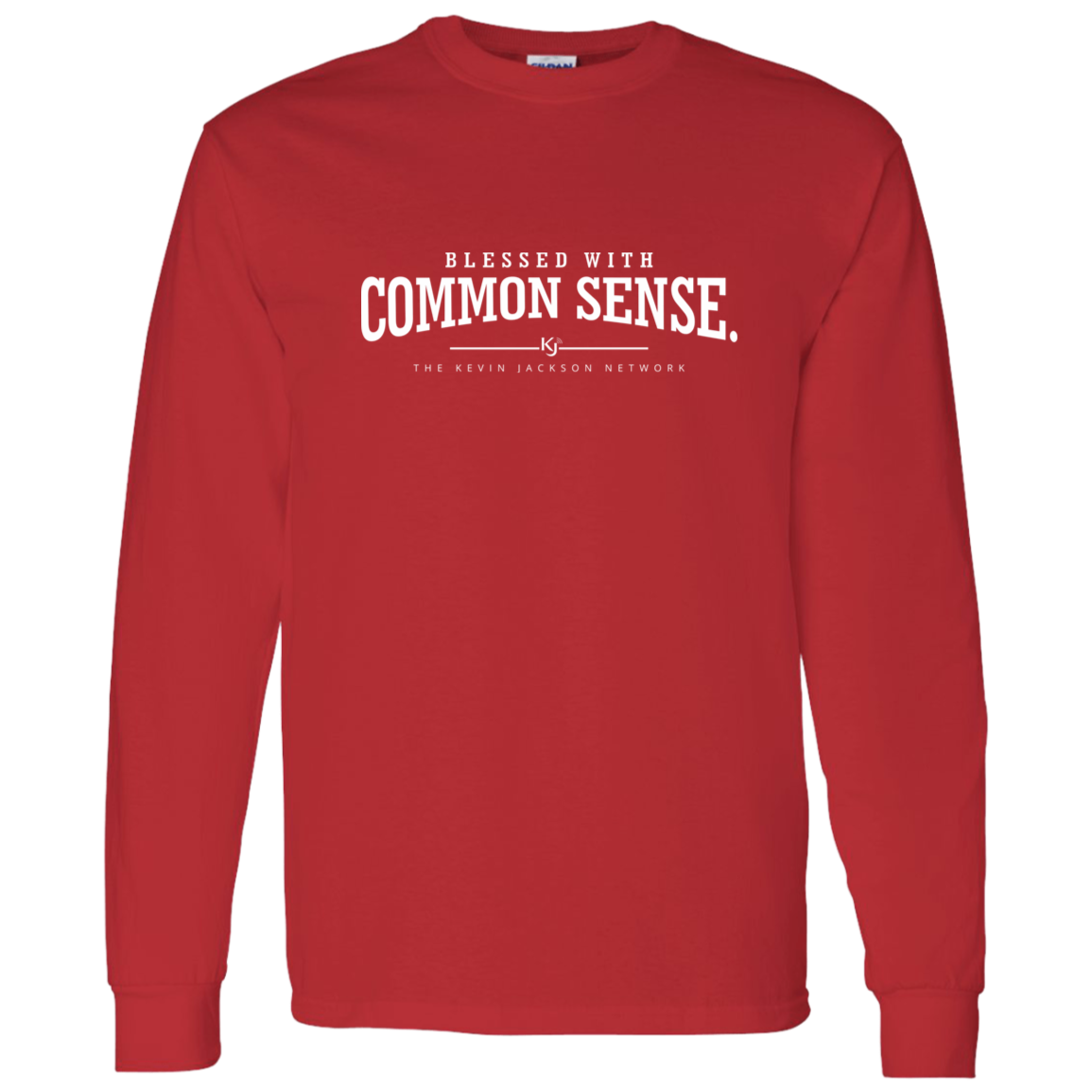 Blessed with Common Sense White Letter Long Sleeve Tee - Image 11