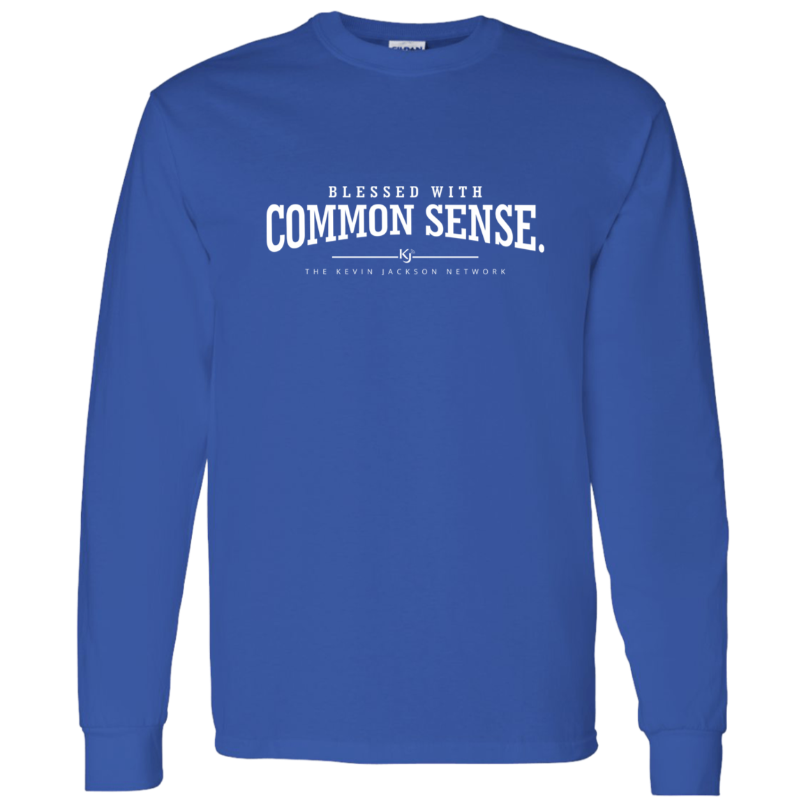 Blessed with Common Sense White Letter Long Sleeve Tee - Image 12