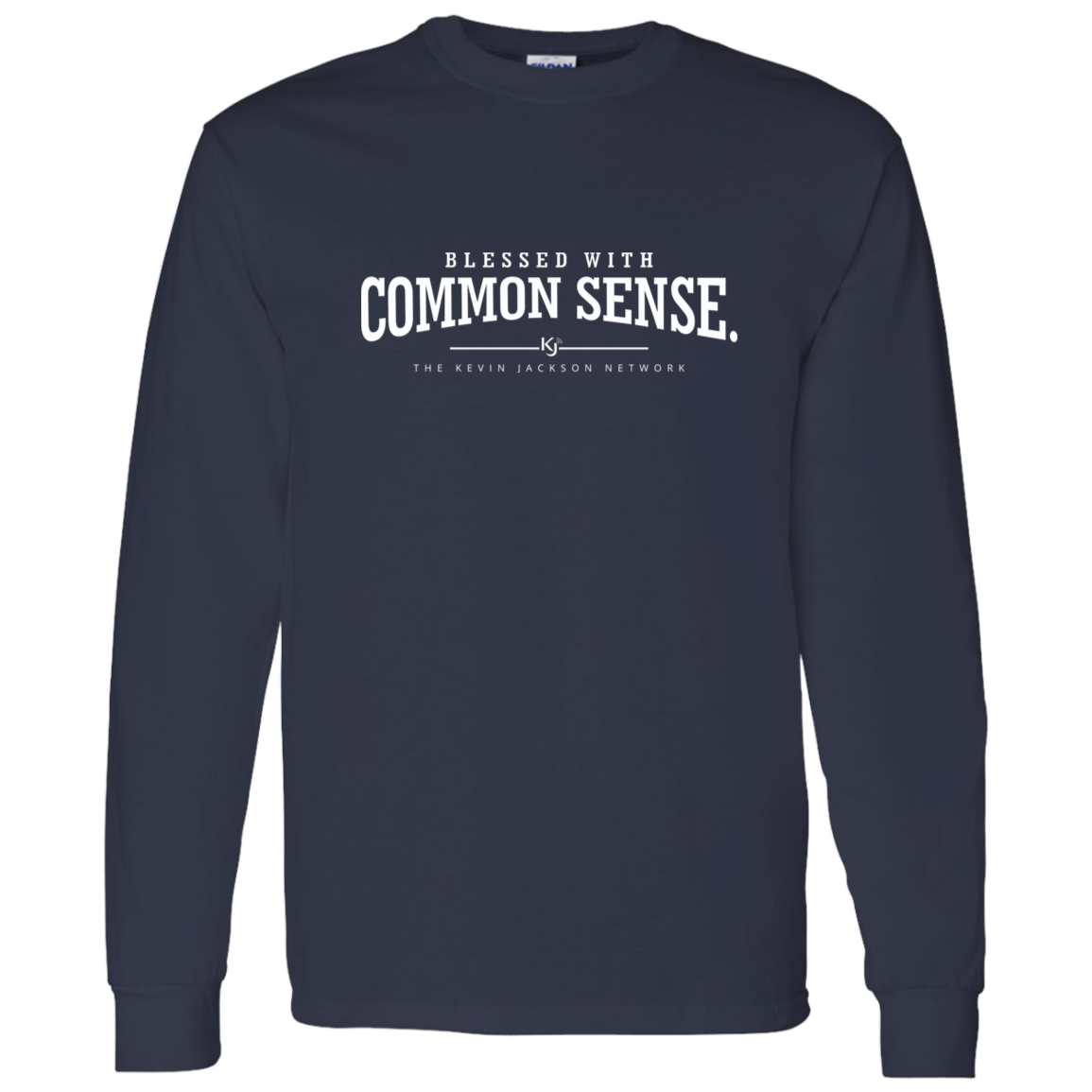 Blessed with Common Sense White Letter Long Sleeve Tee - Image 9