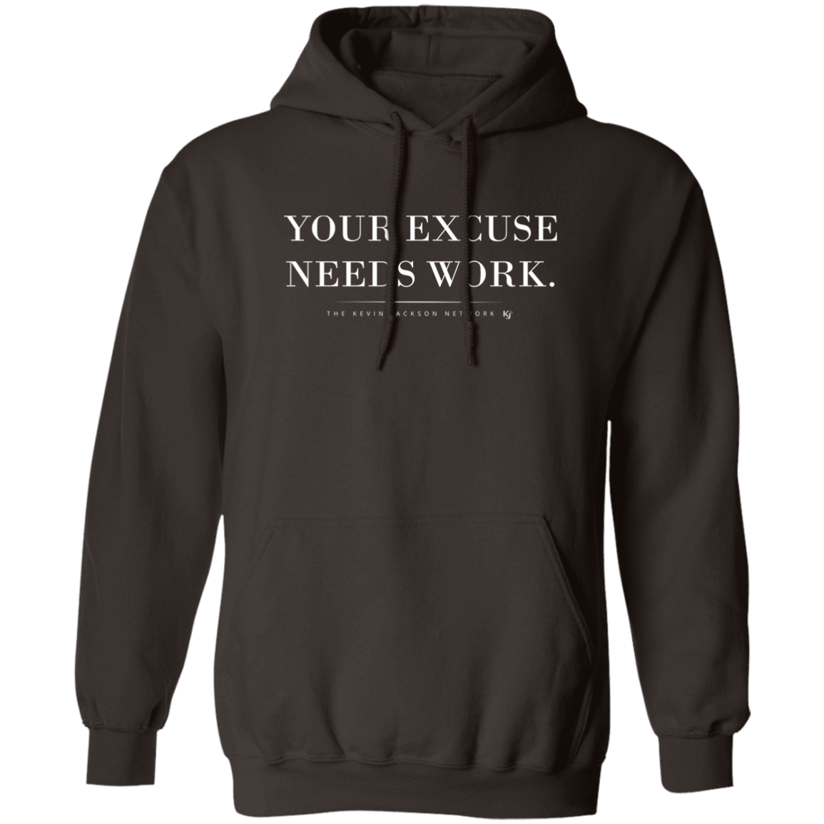 Your Excuse Needs Work White Letter Hoodie - Image 5