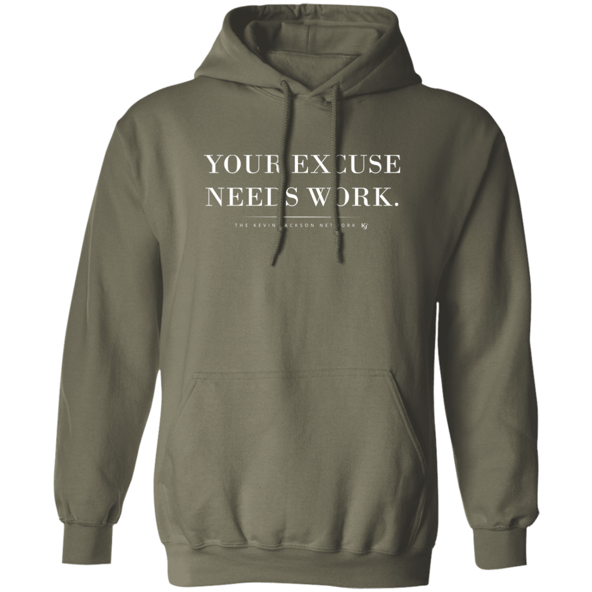 Your Excuse Needs Work White Letter Hoodie - Image 9