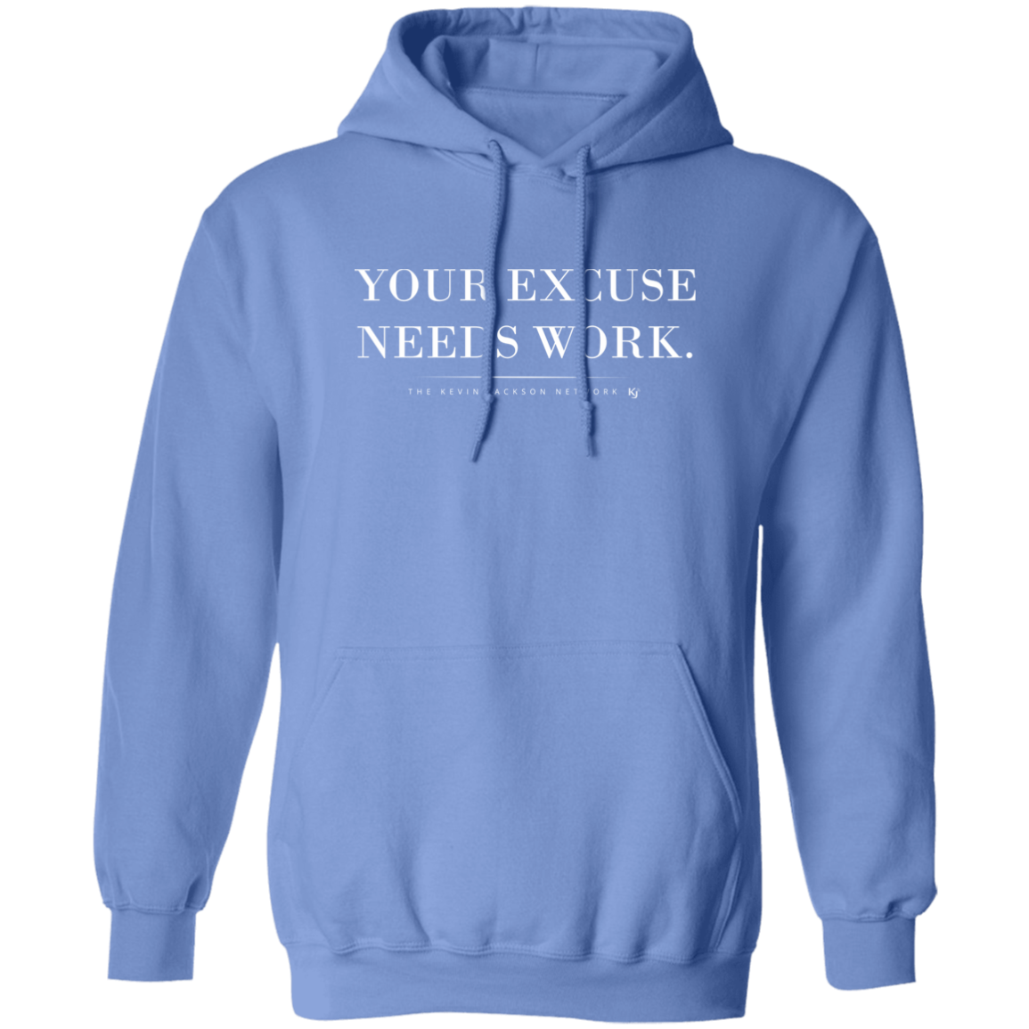 Your Excuse Needs Work White Letter Hoodie - Image 4