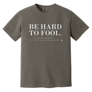 Be Hard to Fool White Letter Short Sleeve Tee