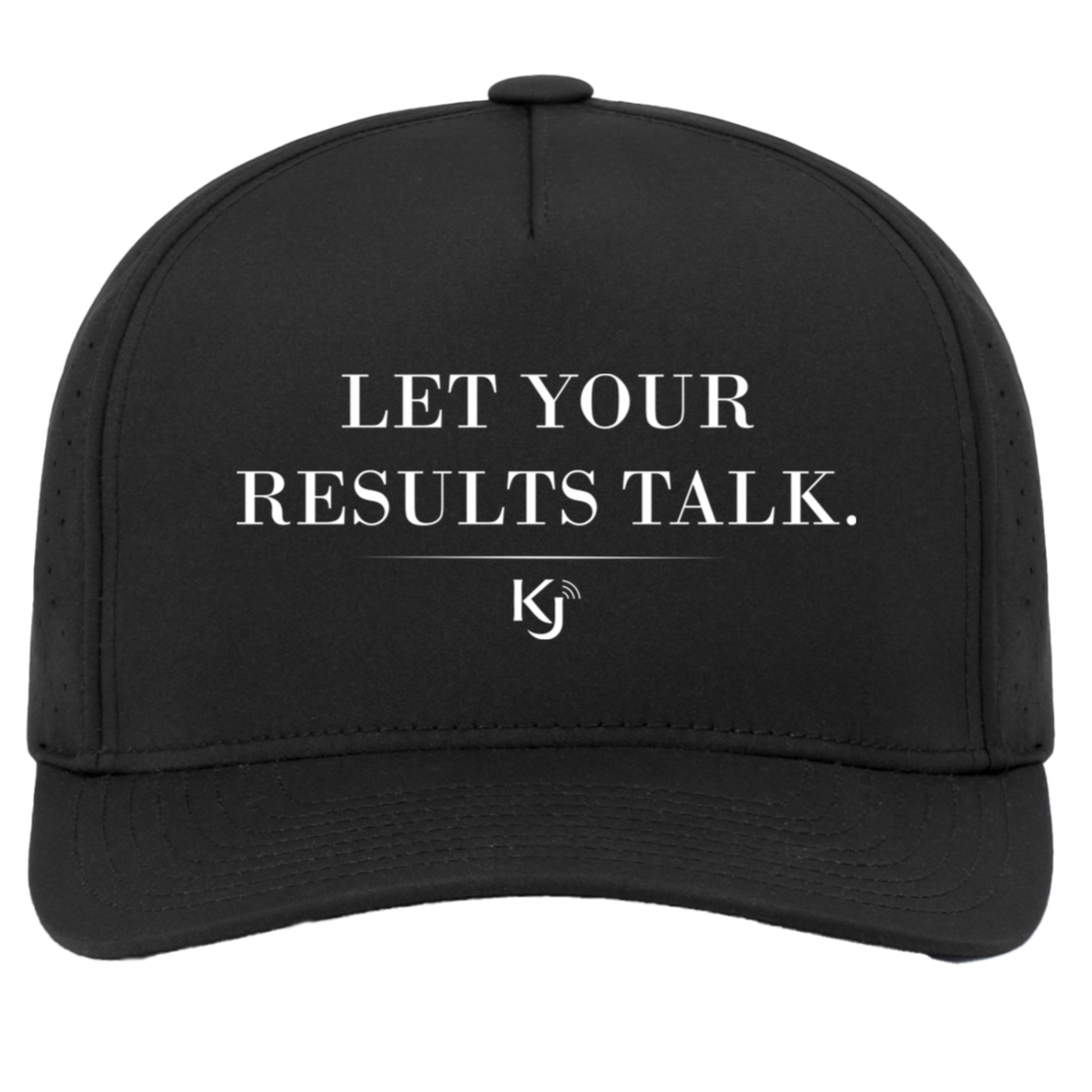 Let Your Results Talk White Letter Cap - Image 2