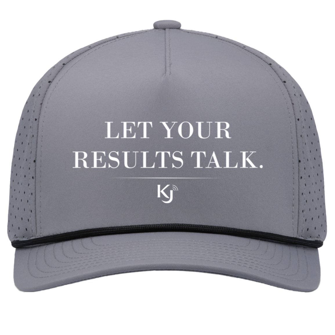 Let Your Results Talk White Letter Cap - Image 3