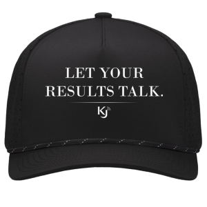 Let Your Results Talk White Letter Cap