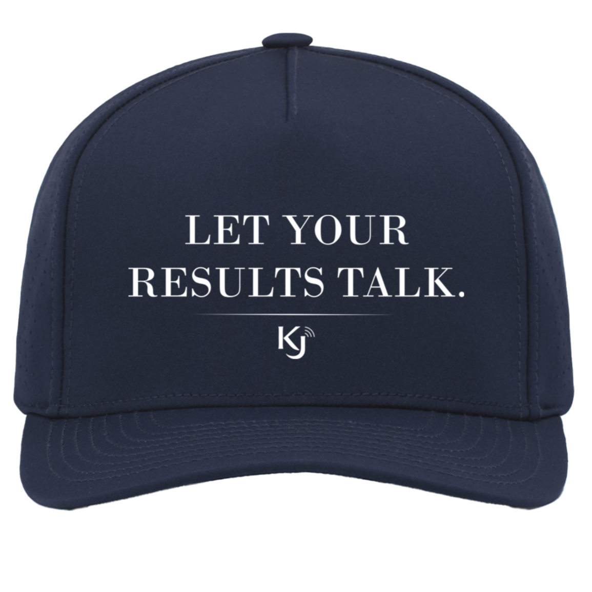 Let Your Results Talk White Letter Cap - Image 7