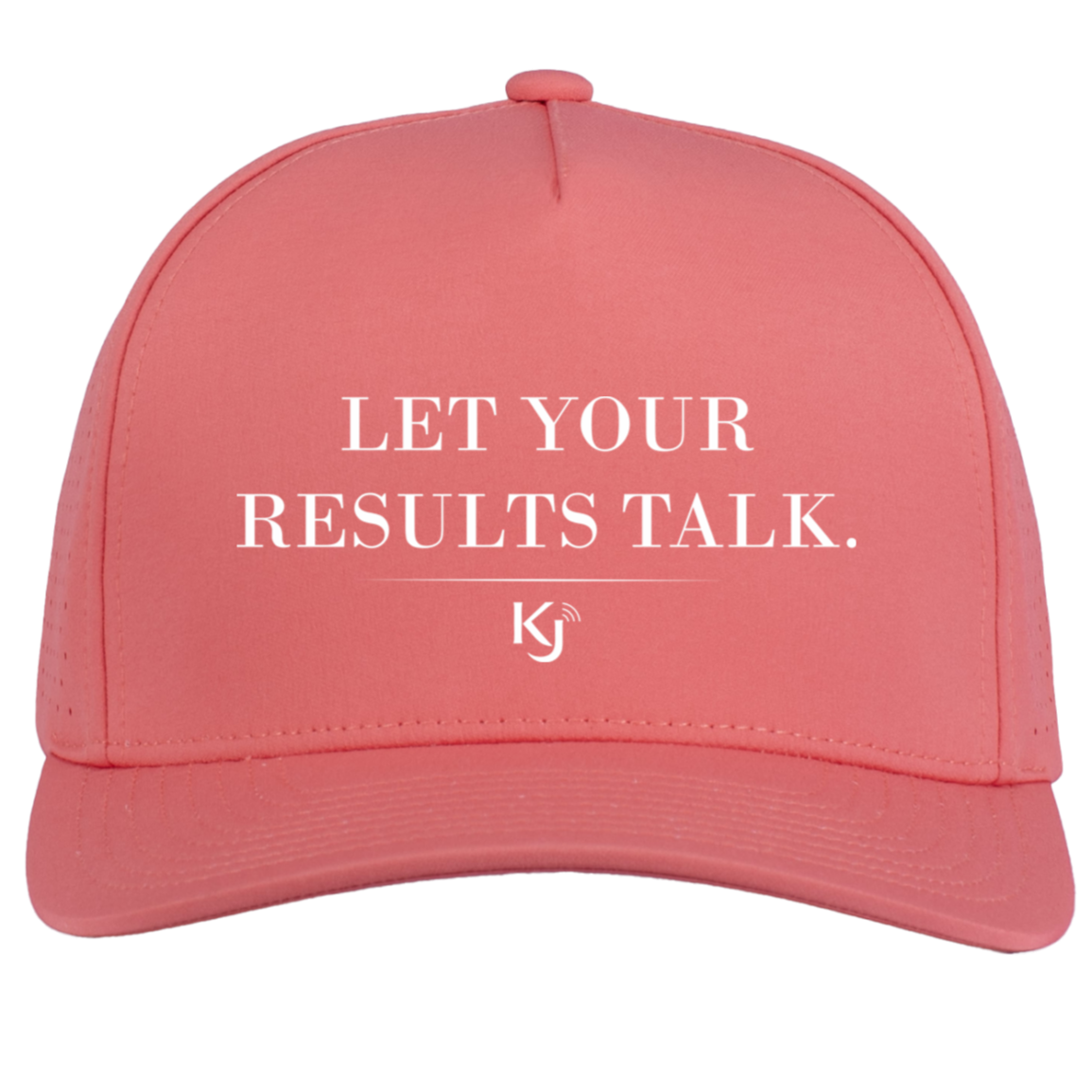 Let Your Results Talk White Letter Cap - Image 8