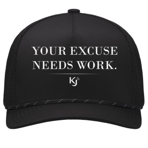 Your Excuse Needs Work White Letter Cap