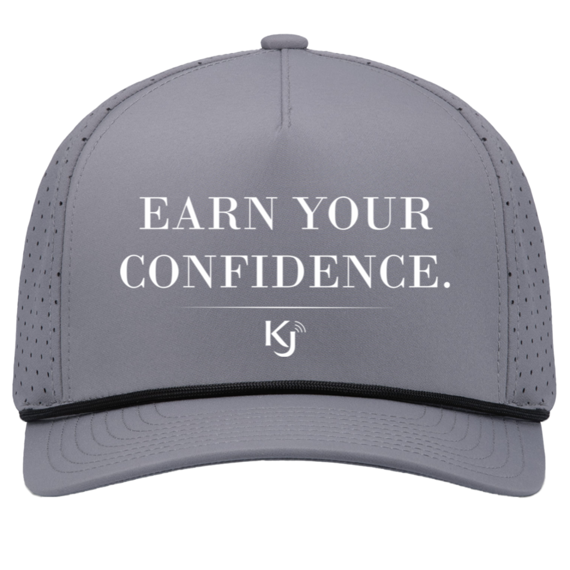 Earn Your Confidence White Letter Cap - Image 3