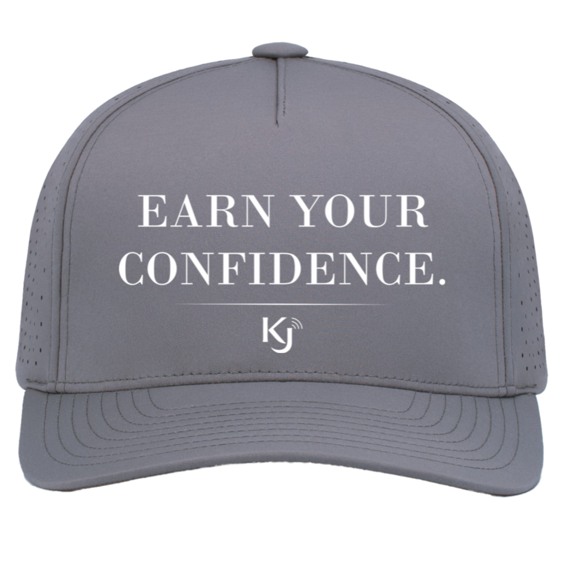 Earn Your Confidence White Letter Cap - Image 4