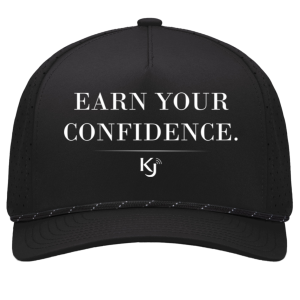 Earn Your Confidence White Letter Cap