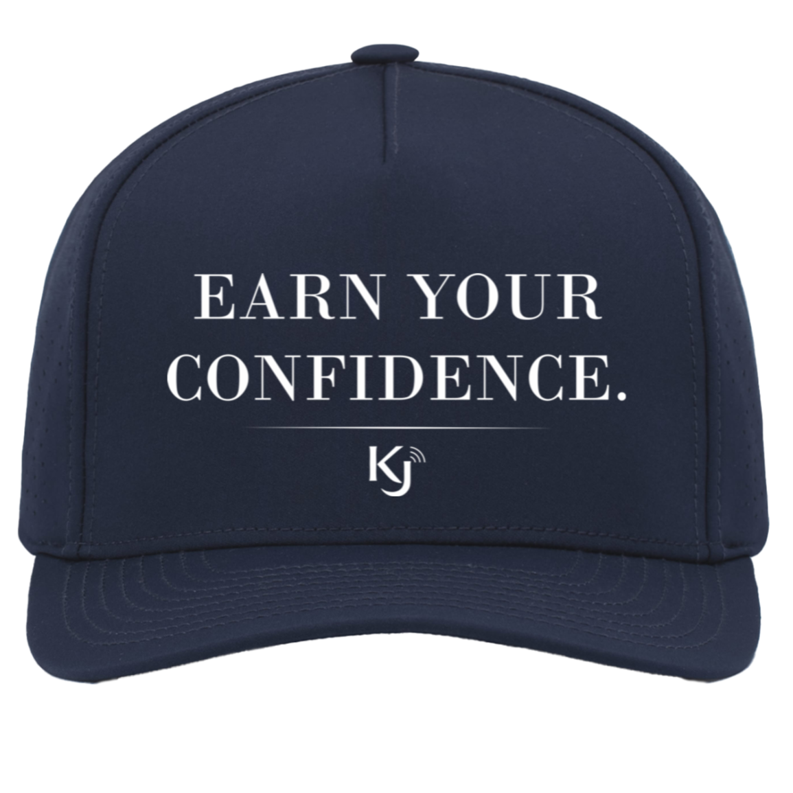 Earn Your Confidence White Letter Cap - Image 7