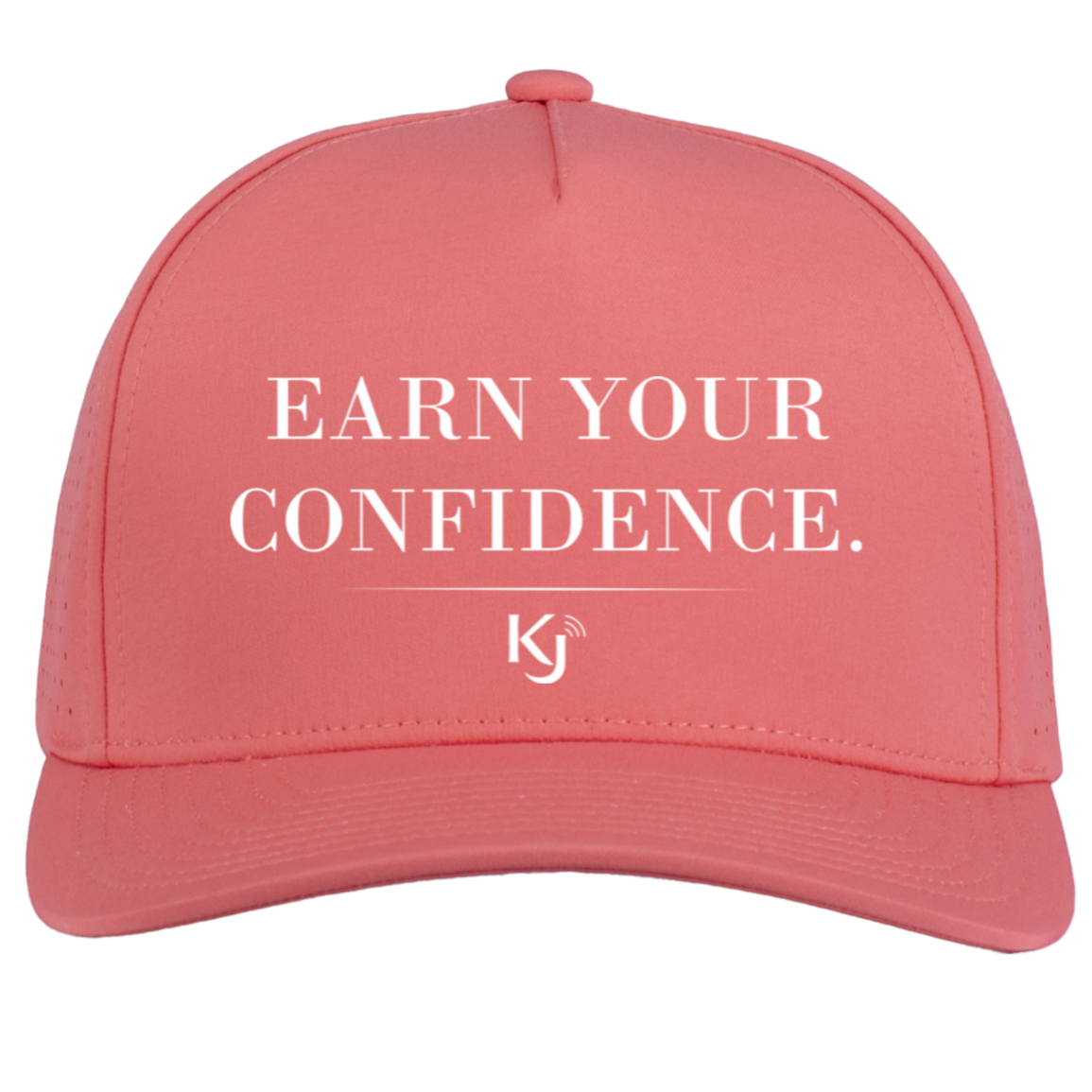 Earn Your Confidence White Letter Cap - Image 8