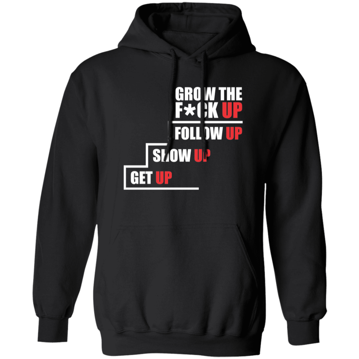 Grow Up White Letter Hoodie - Image 2