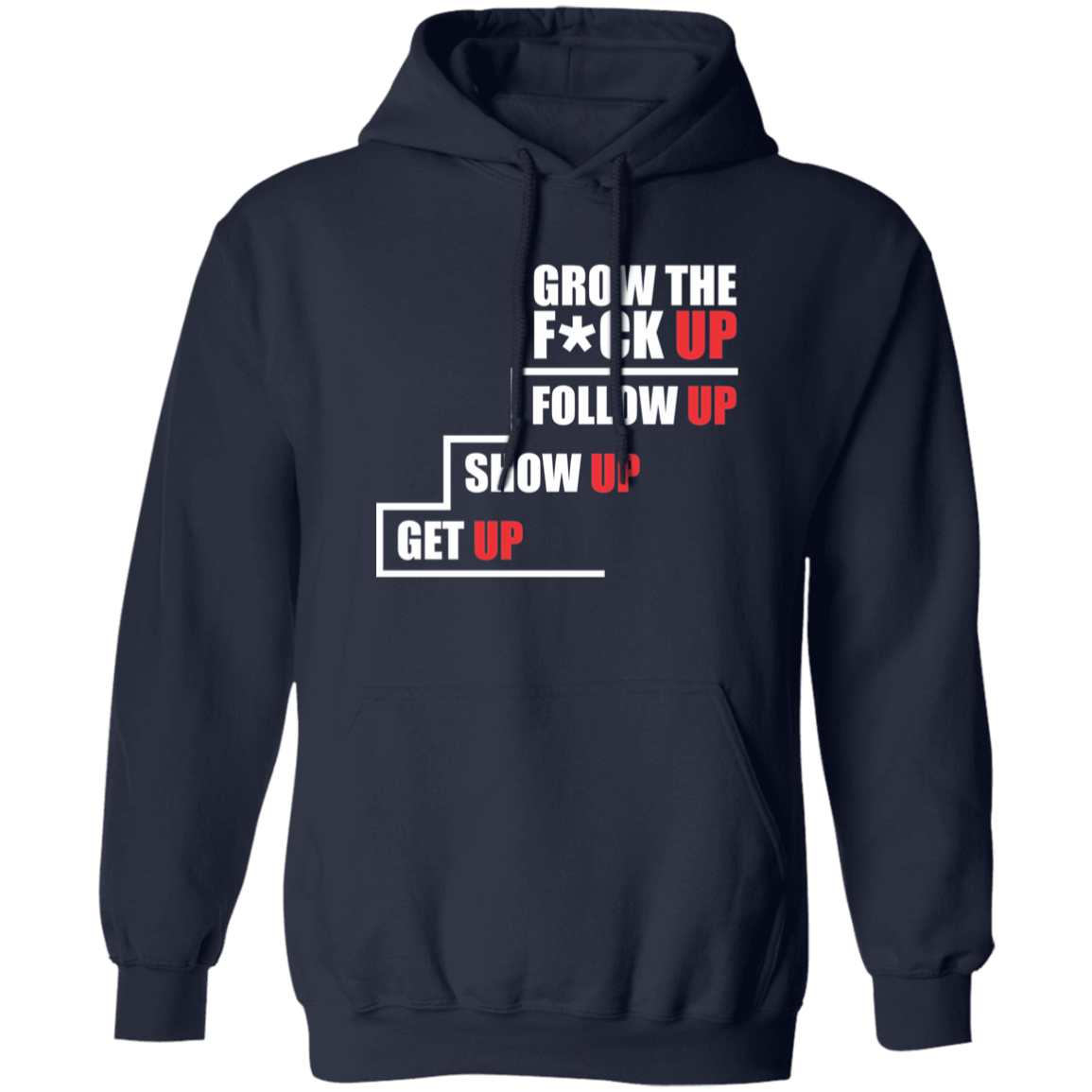 Grow Up White Letter Hoodie - Image 3