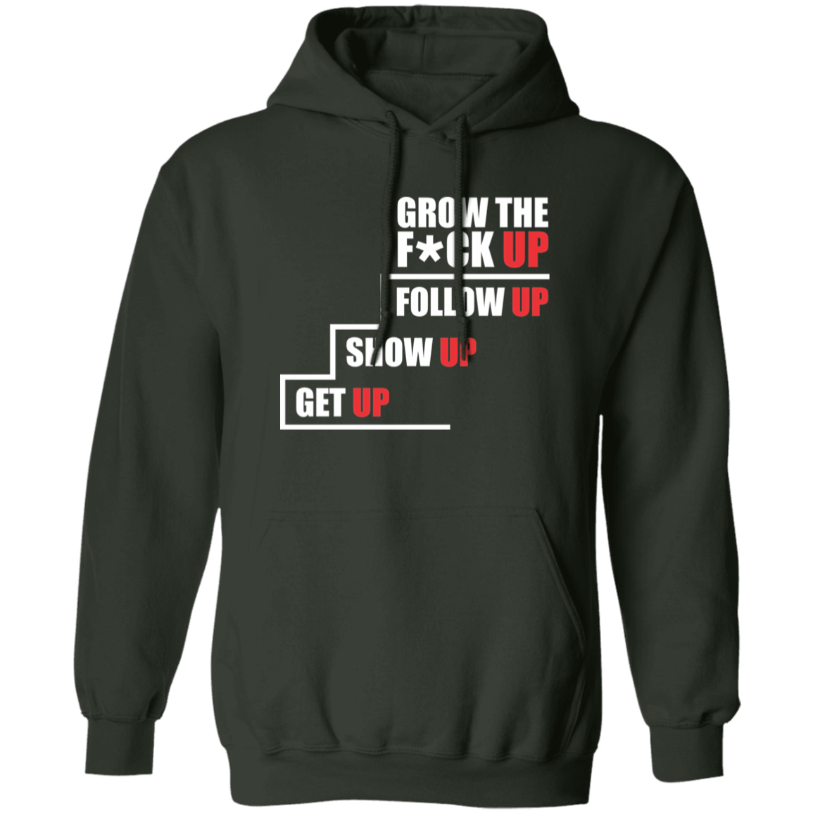 Grow Up White Letter Hoodie - Image 6