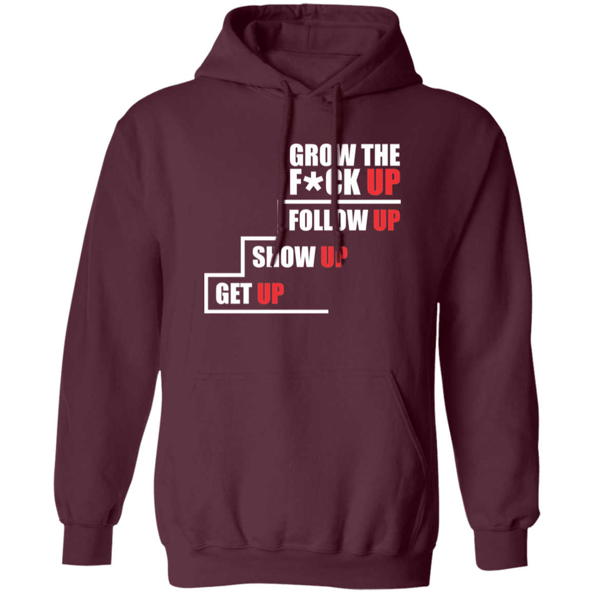 Grow Up White Letter Hoodie - Image 8