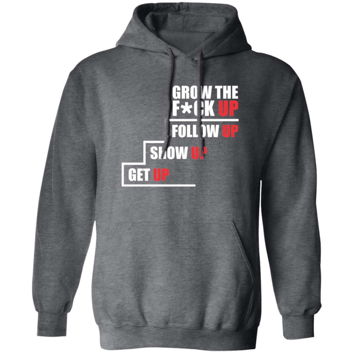 Grow Up White Letter Hoodie - Image 4